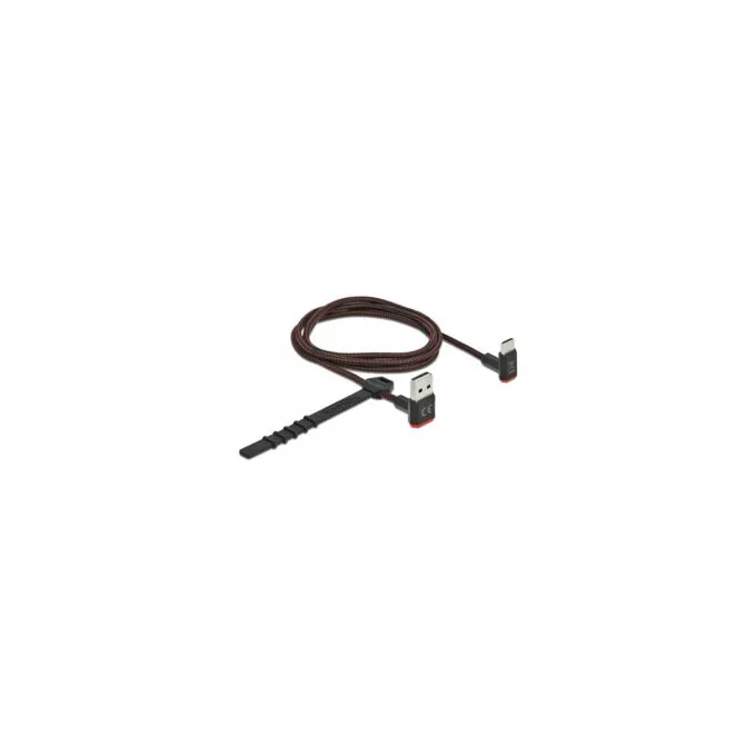 Delock EASY-USB 2.0 Kabel Typ-A Stecker zu USB Type-CTM Stecker gewinkelt oben unten 1 m schwarz — image 2