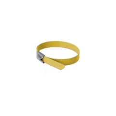 Delock Edelstahlkabelbinder L 400 x B 7.9 mm gelb 10 Stück