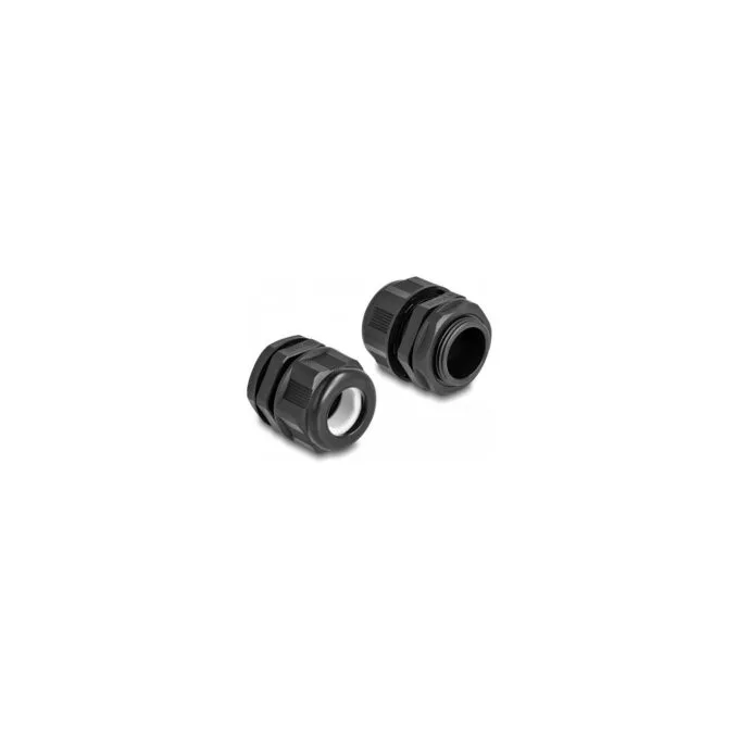 Delock EX-Kabelverschraubung M25 schwarz 2 Stück — image 2