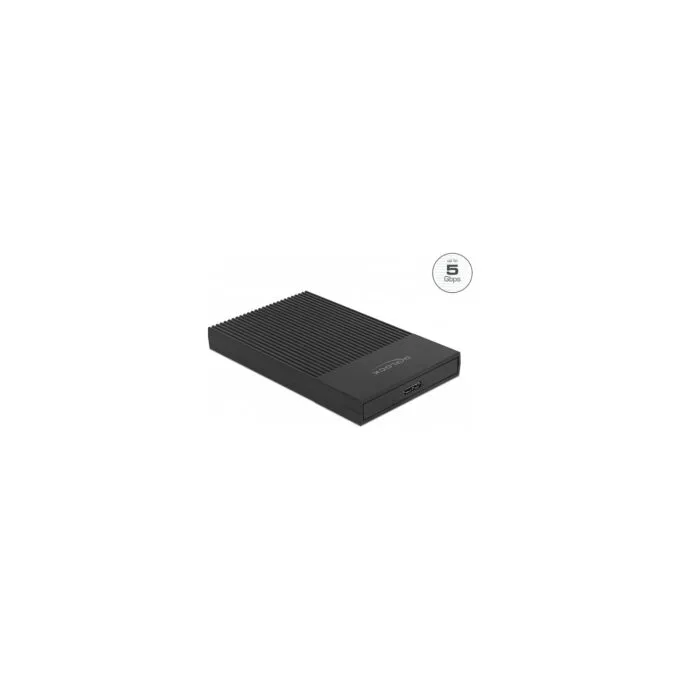 Delock Externes Gehäuse für 2.5? SATA HDD SSD mit SuperSpeed USB Typ Micro-B Buchse - werkzeugfrei — image 1