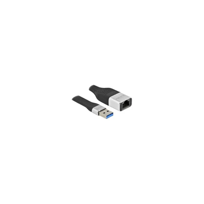 Delock FPC Flachbandkabel USB Typ-A zu Gigabit LAN 10 100 1000 Mbps 13 cm — image 1