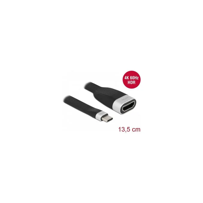 Delock FPC Flachbandkabel USB Type-CTM zu HDMI (DP Alt Mode) 4K 60 Hz 13.5 cm — image 2