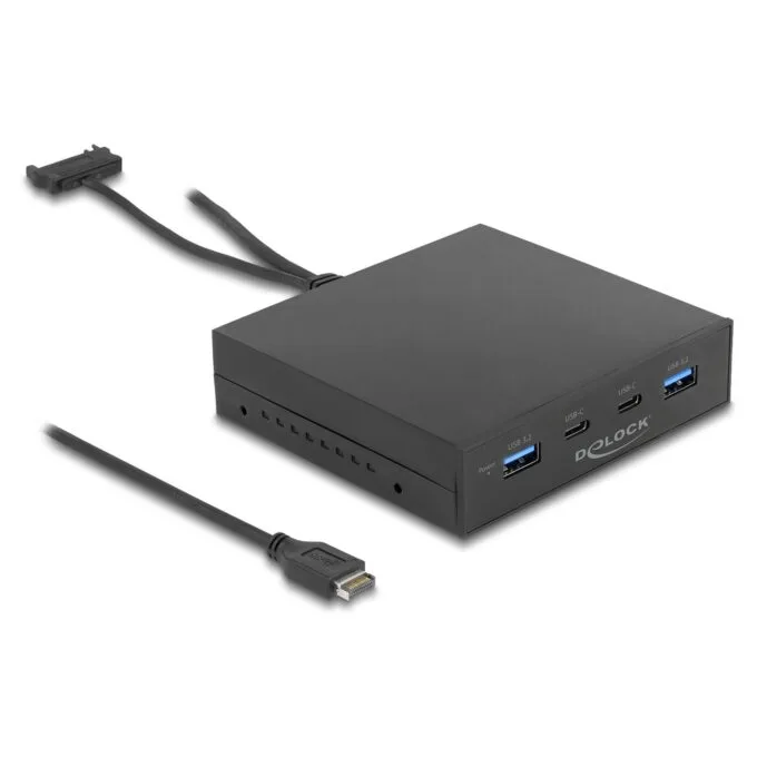 Delock Front Panel 3.5? USB 10 Gbps 2 x USB Type-CTM + 2 x USB Typ-A — image 1