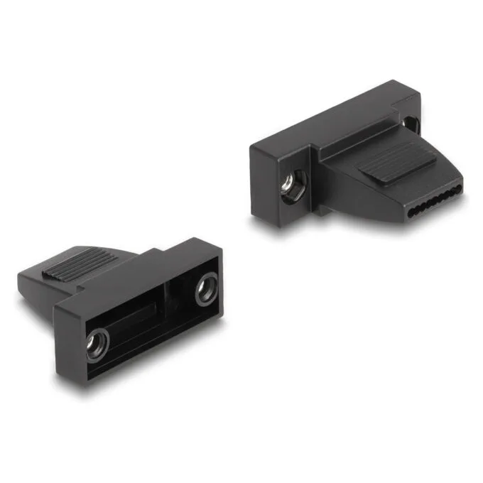 Delock Gehäuse für D-Sub 9 Pin Stecker Buchse Kunststoffgehäuse für Flachbandkabel — image 2