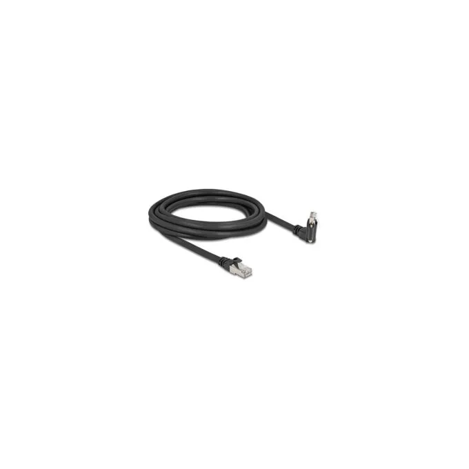 Delock GigE Kamera Kabel RJ45 Stecker 45° gedreht und 90° gewinkelt mit Schrauben zu RJ45 Stecker Cat.6 S FTP 3 m sch... — image 3