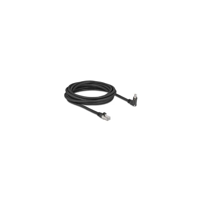 Delock GigE Kamera Kabel RJ45 Stecker 45° gedreht und 90° gewinkelt mit Schrauben zu RJ45 Stecker Cat.6 S FTP 5 m sch... — image 3