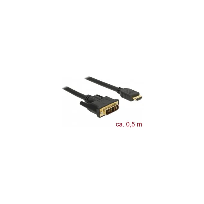 Delock HDMI zu DVI 18+1 Kabel bidirektional 0.5 m — image 2