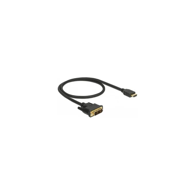 Delock HDMI zu DVI 18+1 Kabel bidirektional 0.5 m — image 1