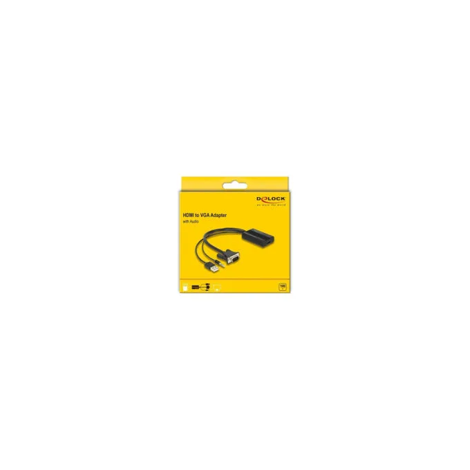 Delock HDMI zu VGA Adapter mit Audio 25 cm — image 2