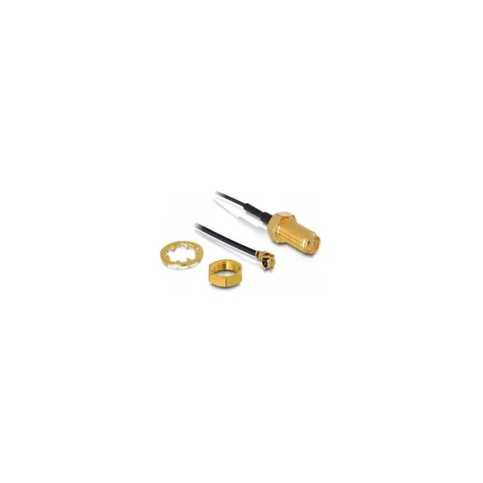 DeLOCK HF Antenna Connection for Installation - Antennenkabel - 35 cm - Schwarz — image 1