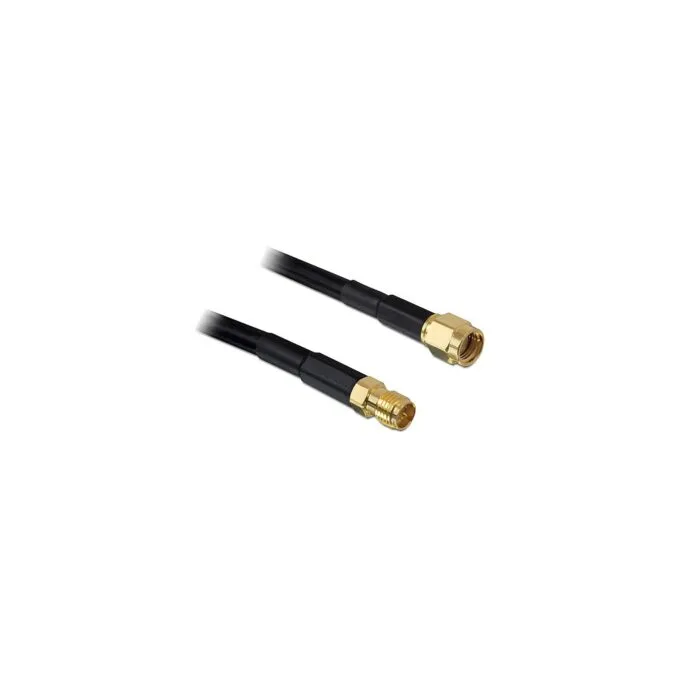 DELOCK HF RP-SMA Stecker to RP-SMA Buchse 15m CFD200 low loss — image 1