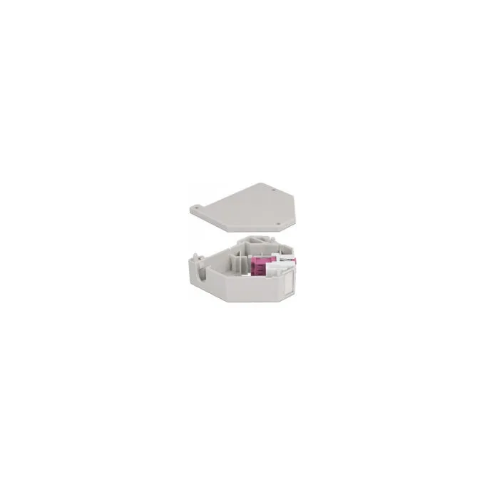Delock Hutschienenadapter mit Keystone LC Duplex Buchse zu LC Duplex Buchse violett — image 2