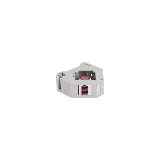 Delock Hutschienenadapter mit Keystone LC Duplex Buchse zu LC Duplex Buchse violett — image 3