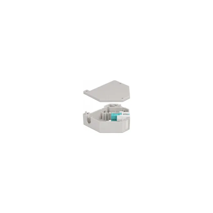 Delock Hutschienenadapter mit Keystone SC Simplex Buchse zu SC Simplex Buchse aqua — image 2