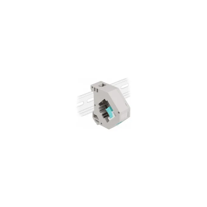 Delock Hutschienenadapter mit Keystone SC Simplex Buchse zu SC Simplex Buchse aqua — image 1