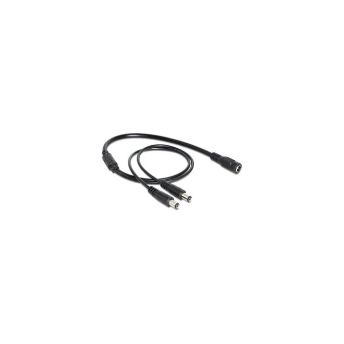 Delock Kabel DC Verteiler 5.5 x 2.1 mm 1 x Buchse zu 2 x Stecker — image 1