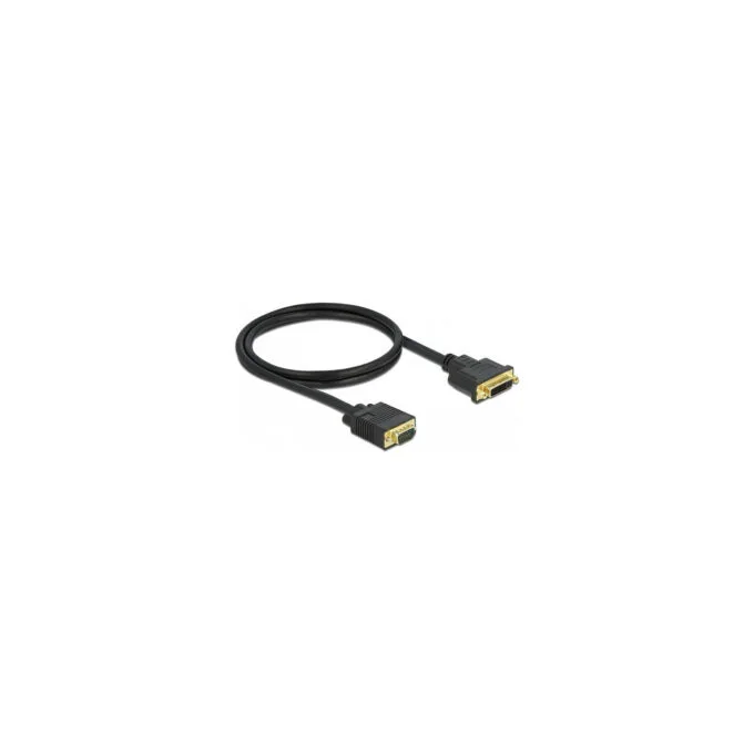 Delock Kabel DVI 24+5 Buchse zu VGA Stecker 1 m — image 1