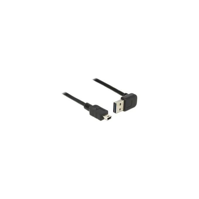 Delock Kabel EASY-USB 2.0 Typ-A Stecker gewinkelt oben unten to USB 2.0 Typ Mini-B Stecker 1 m — image 1