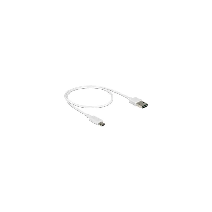 Delock Kabel EASY-USB 2.0 Typ-A Stecker to EASY-USB 2.0 Typ Micro-B Stecker 0.5 m weiß — image 2