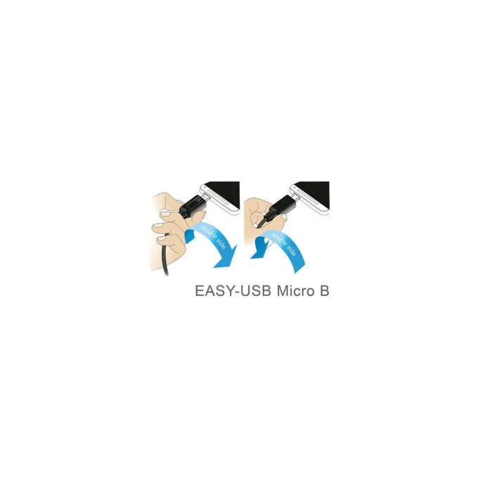 Delock Kabel EASY-USB 2.0 Typ-A Stecker to EASY-USB 2.0 Typ Micro-B Stecker 0.5 m weiß — image 5