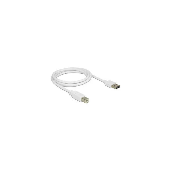 Delock Kabel EASY-USB 2.0 Typ-A Stecker to USB 2.0 Typ-B Stecker 1 m weiß — image 2