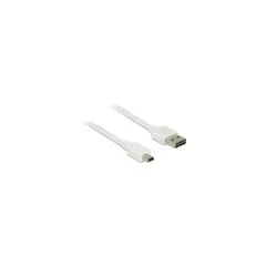 Delock Kabel EASY-USB 2.0 Typ-A Stecker to USB 2.0 Typ Mini-B Stecker 3 m weiß