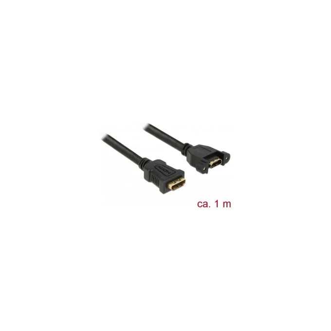 Delock Kabel HDMI-A Buchse to HDMI-A Buchse zum Einbau 4K 30 Hz 1 m — image 1