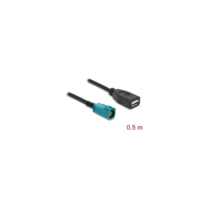 Delock Kabel HSD Z Stecker zu USB 2.0 Typ-A Buchse 0.5 m — image 2
