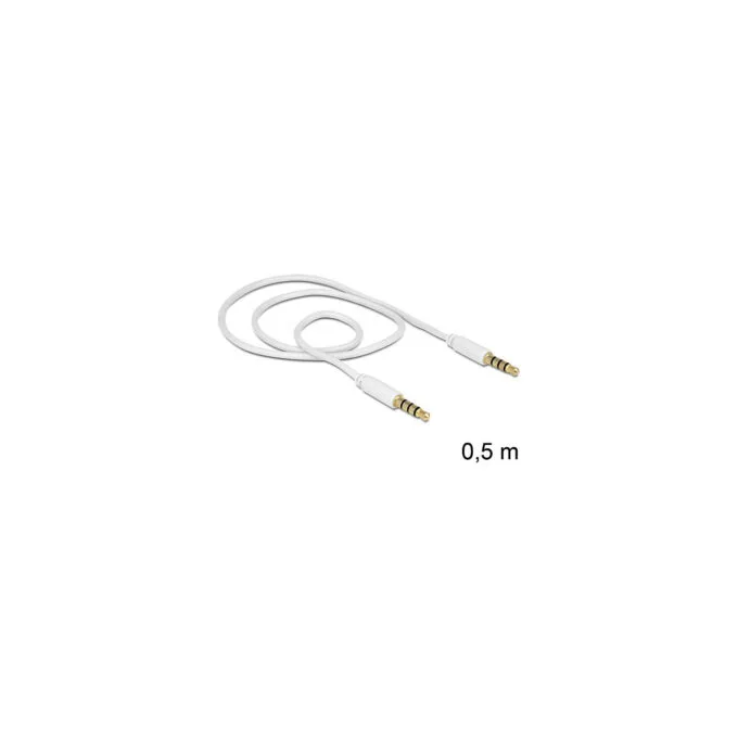 Delock Kabel Klinke 3.5 mm 4 Pin Stecker to Stecker 0.5 m — image 2