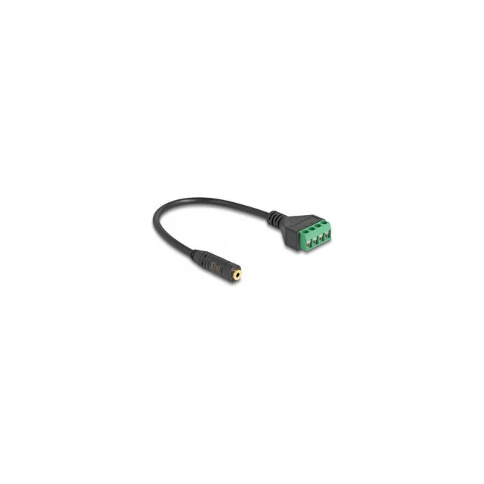 Delock Kabel Klinkenbuchse 2.5 mm 4 Pin zu Terminalblock Adapter 20 cm — image 2