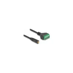 Delock Kabel Klinkenbuchse 2.5 mm 4 Pin zu Terminalblock Adapter 20 cm