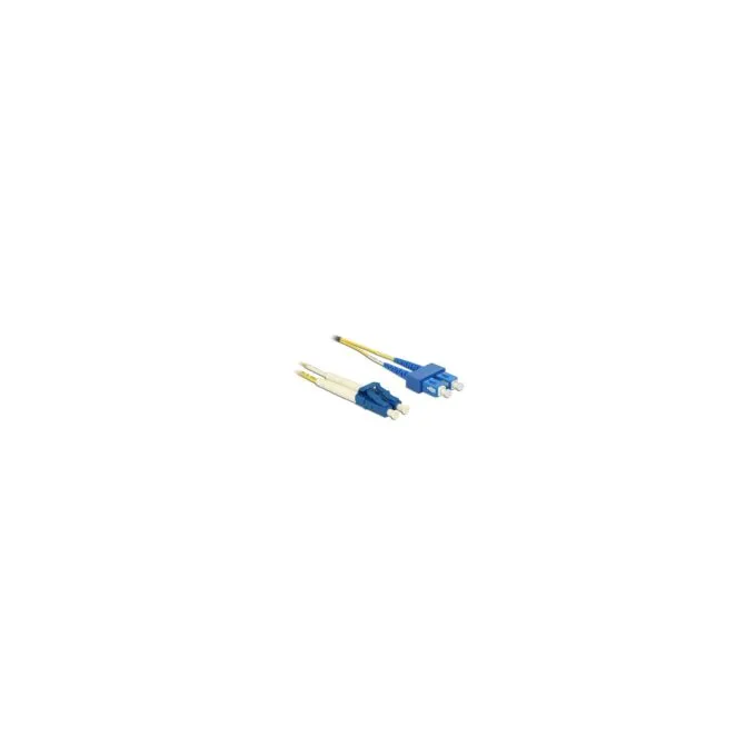 Delock Kabel Lichtwellenleiter LC Duplex zu SC Duplex Singlemode OS2 5 m — image 1
