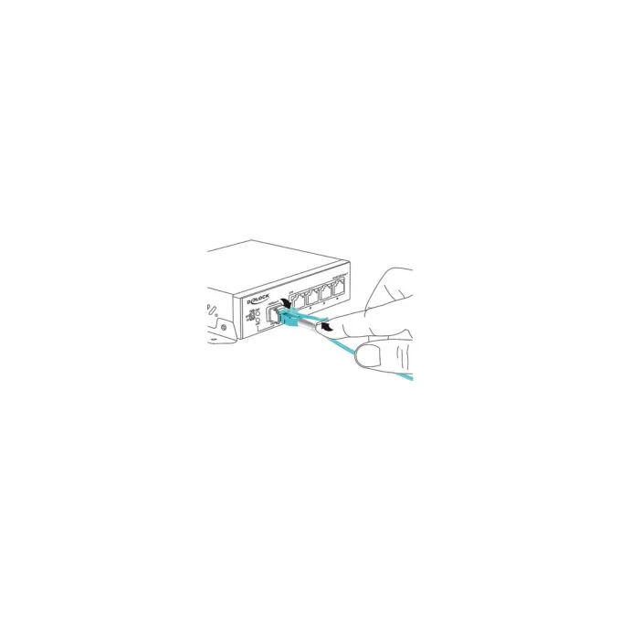Delock Kabel Lichtwellenleiter LC to LC Multimode OM3 Uniboot 1 m — image 2