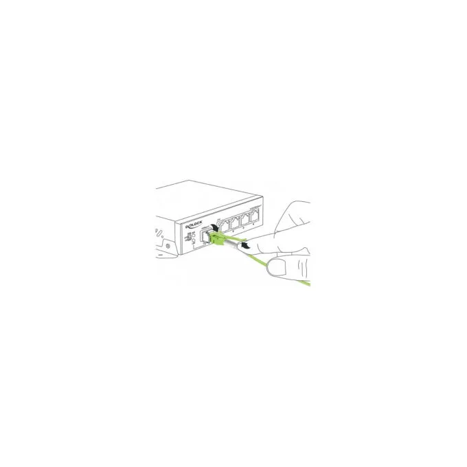 Delock Kabel Lichtwellenleiter LC to LC Multimode OM5 Uniboot 1 m — image 3