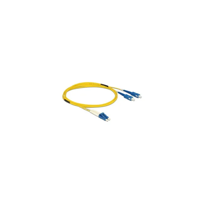 Delock Kabel Lichtwellenleiter LC to SC Singlemode OS2 2 m — image 1