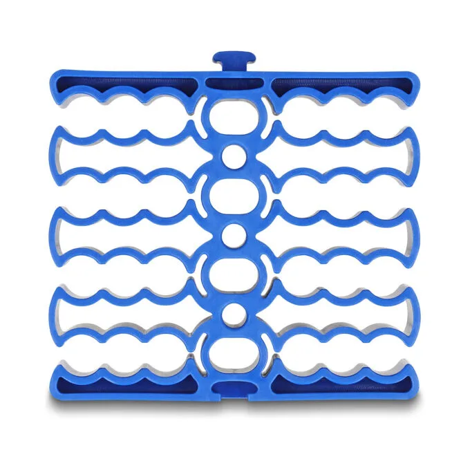 Delock Kabel-Organizer mit 24 Kabeleinführungen blau — image 3