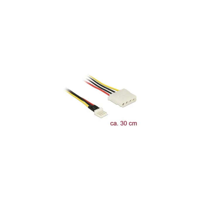Delock Kabel Power Floppy 4 Pin Stecker to Molex 4 Pin Buchse 30 cm — image 2