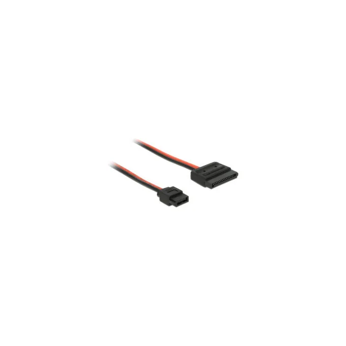Delock Kabel Power SATA 15 Pin Buchse to Power Slim SATA 6 Pin Buchse (5 V) 24 cm — image 1