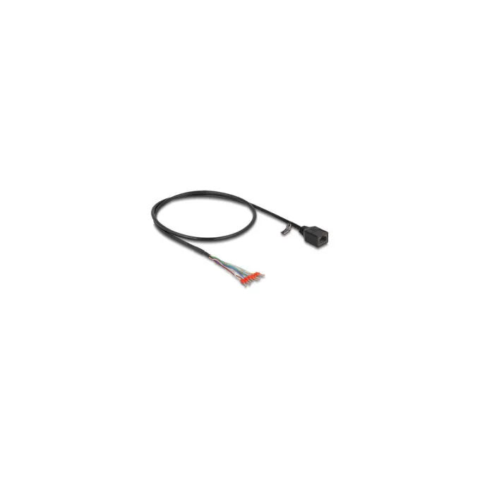 Delock Kabel RJ45 Buchse zu Aderendhülsen Cat.5e 50 cm schwarz — image 1