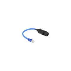 Delock Kabel RJ45 Stecker zu RJ45 Buchse Cat.6 wasserdicht mit Kabelverschraubung