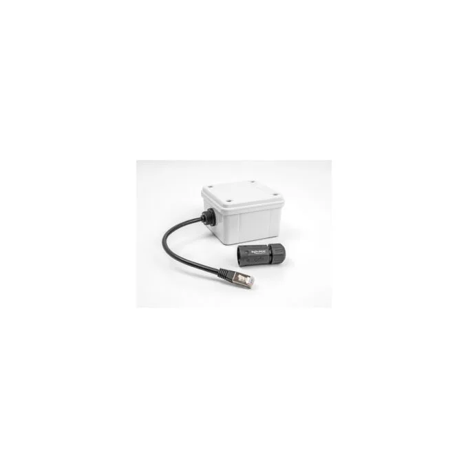 Delock Kabel RJ45 Stecker zu RJ45 Buchse Cat.6A zum Einbau mit M20 Gewinde und Gehäuse IP68 staub- und wasserdicht 25... — image 2