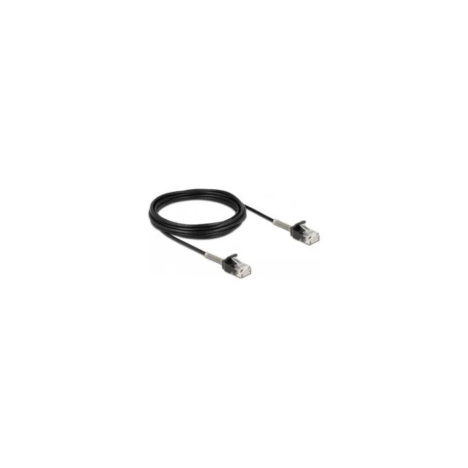 Delock Kabel RJ45 Stecker zu RJ45 Stecker mit Knickschutz Cat.6A 5 m schwarz — image 2