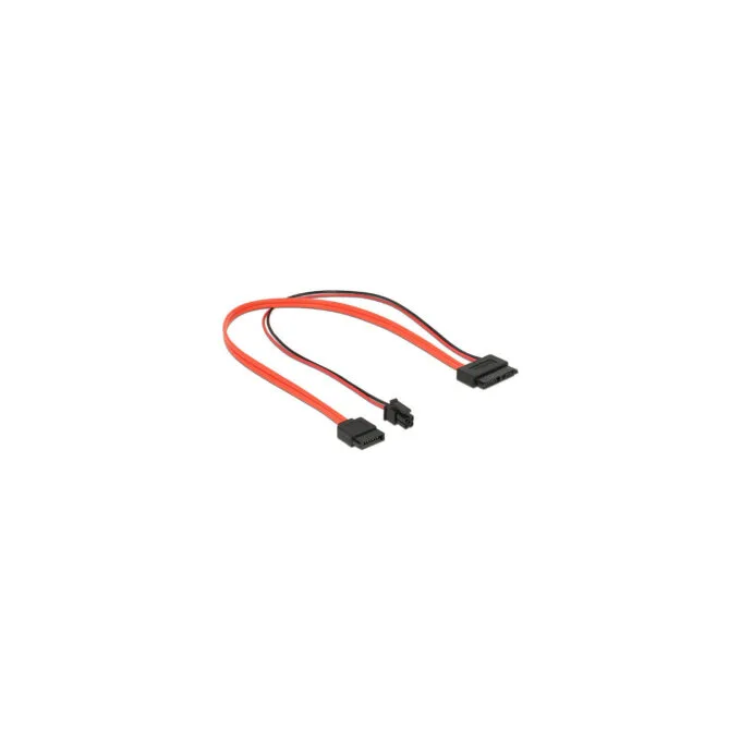 Delock Kabel SATA 6 Gb s 7 Pin Buchse + Micro Fit 3.0 4 Pin Strom Stecker to Slim SATA 13 Pin Buchse 30 cm — image 2