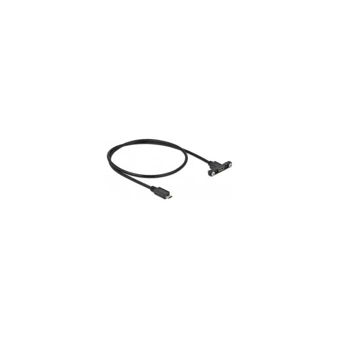 Delock Kabel USB 2.0 Micro-B Buchse zum Einbau to USB 2.0 Micro-B Stecker 0.5 m — image 1