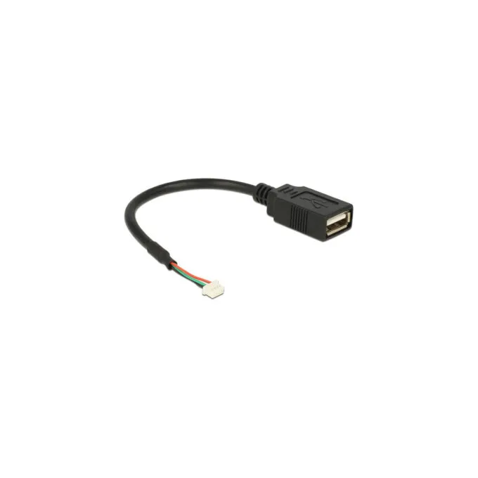 Delock Kabel USB 2.0 Pfostenbuchse 1.25 mm 4 Pin to USB 2.0 Typ-A Buchse 15 cm — image 1