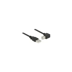 Delock Kabel USB 2.0 Typ-A Stecker to USB 2.0 Typ-B Stecker gewinkelt 0.5 m schwarz