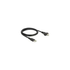 Delock Kabel USB 2.0 Typ A Stecker to USB 2.0 Typ B Stecker mit Schrauben 1 m