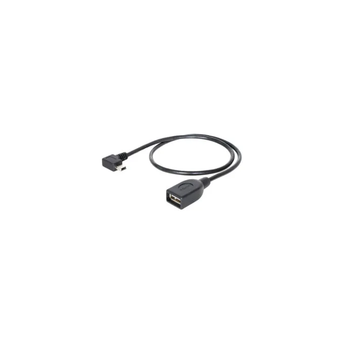 Delock Kabel USB mini Stecker gewinkelt to USB 2.0-A Buchse OTG 50 cm — image 1