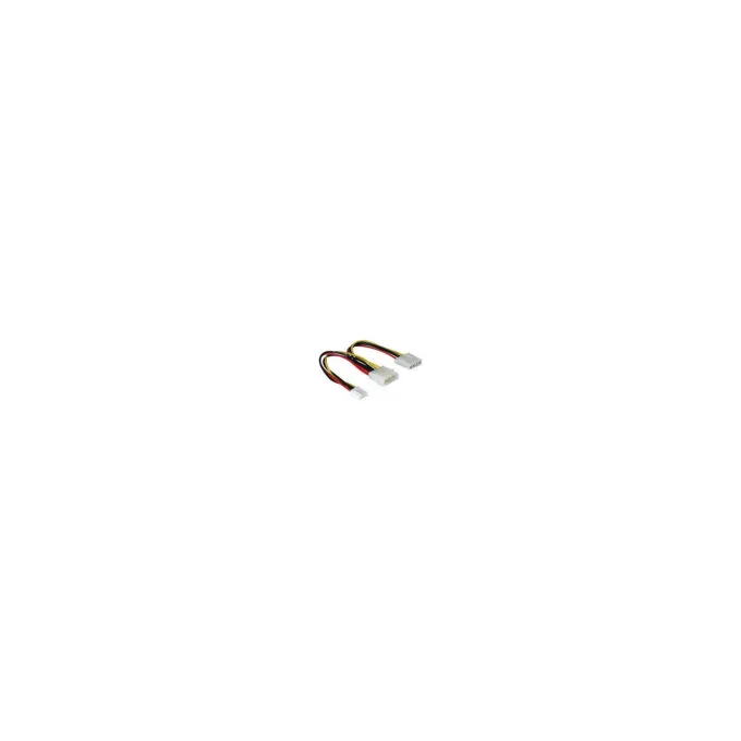 DELOCK Kabel Y-Kabel Stromvers. 1x 13.3cm 5.25Zoll 1x 8.9cm 3.5Zoll — image 1