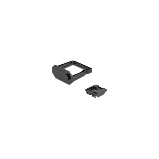 Delock Kabelbügel 70 x 70 mm mit Montageplatte zur Hutschienenbefestigung schwarz — image 3